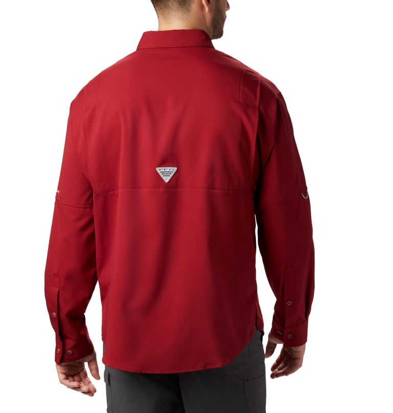 Men’s PFG Tamiami II Long Sleeve Shirt - Tall, Color: Beet, image 2
