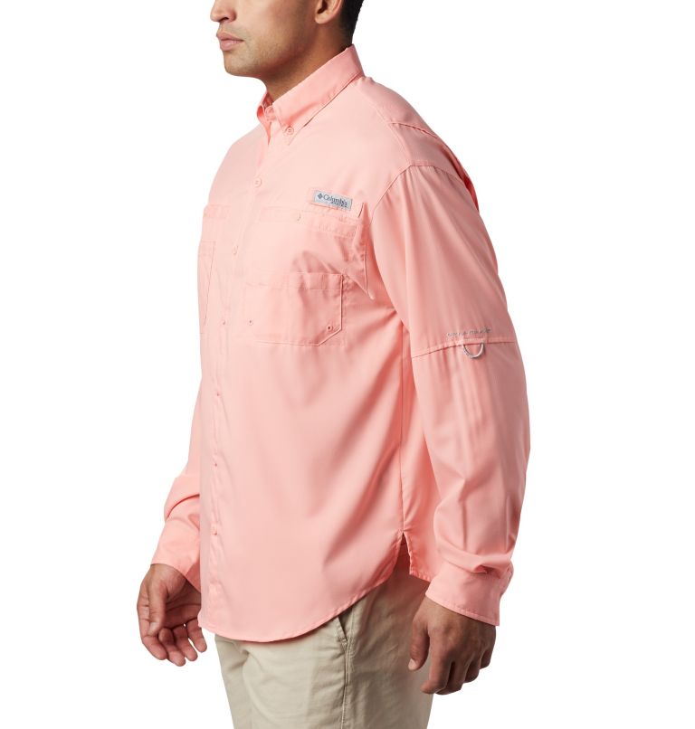 Thumbnail: Men’s PFG Tamiami II Long Sleeve Shirt - Tall, Color: Sorbet, image 3