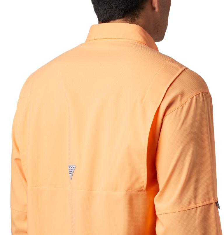 Men’s PFG Tamiami II Long Sleeve Shirt - Tall, Color: Bright Nectar, image 5