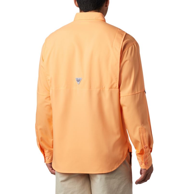 Thumbnail: Men’s PFG Tamiami II Long Sleeve Shirt - Tall, Color: Bright Nectar, image 2