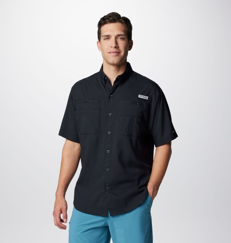 Men’s PFG Tamiami II Short Sleeve Shirt, Color: Black, image 1