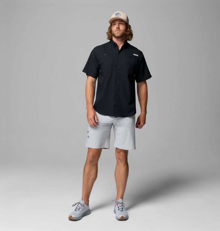 Men’s PFG Tamiami II Short Sleeve Shirt, Color: Black, image 2