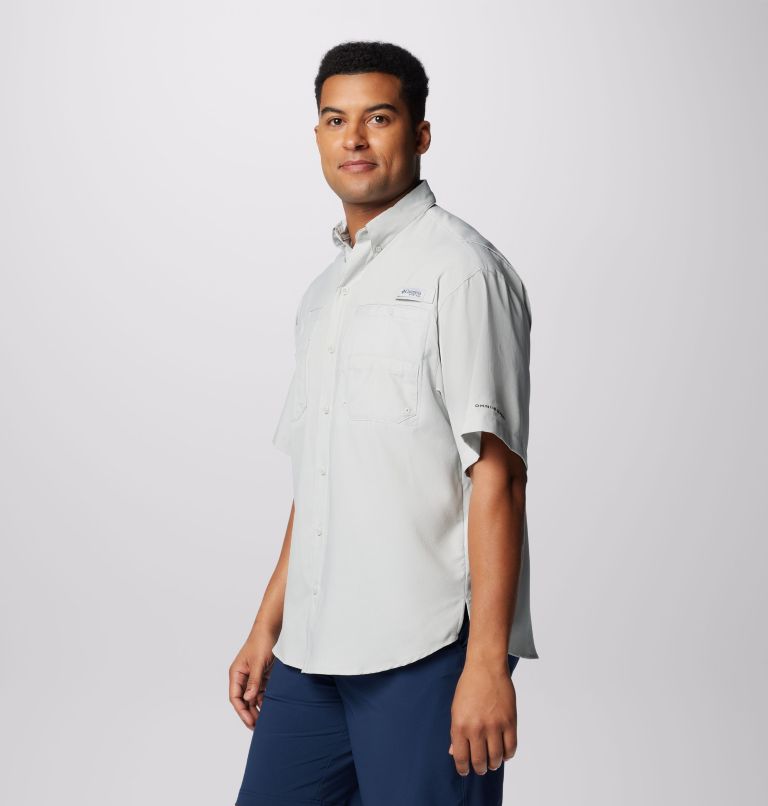 Men’s PFG Tamiami II Short Sleeve Shirt, Color: Cool Grey, image 4