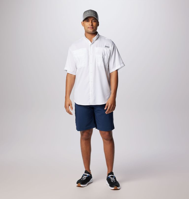 Men’s PFG Tamiami II Short Sleeve Shirt, Color: White, image 3