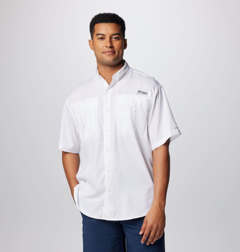 Columbia White Tamiami Fishing Shirt