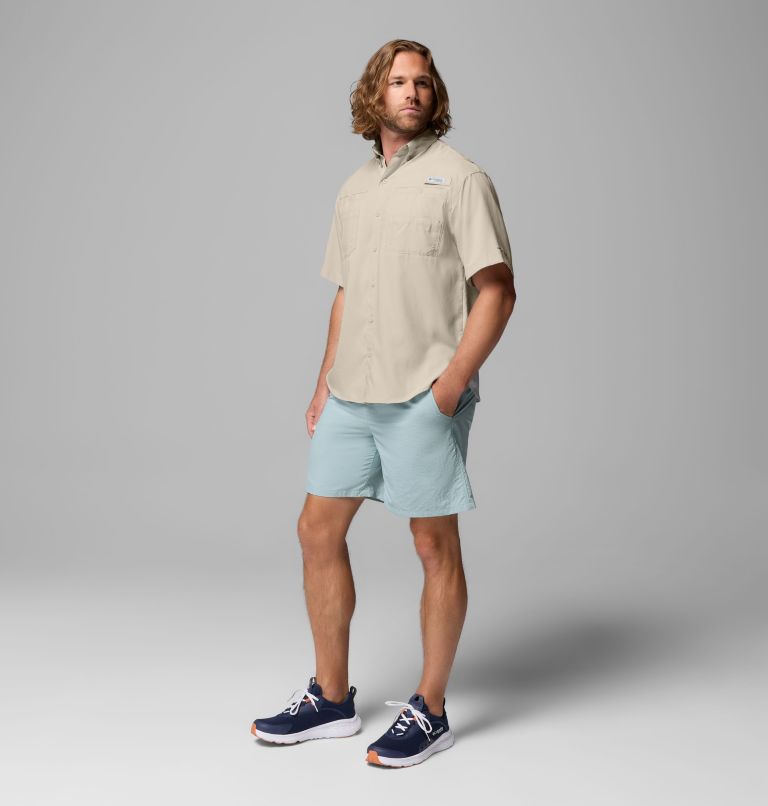 Men’s PFG Tamiami II Short Sleeve Shirt, Color: Fossil, image 2