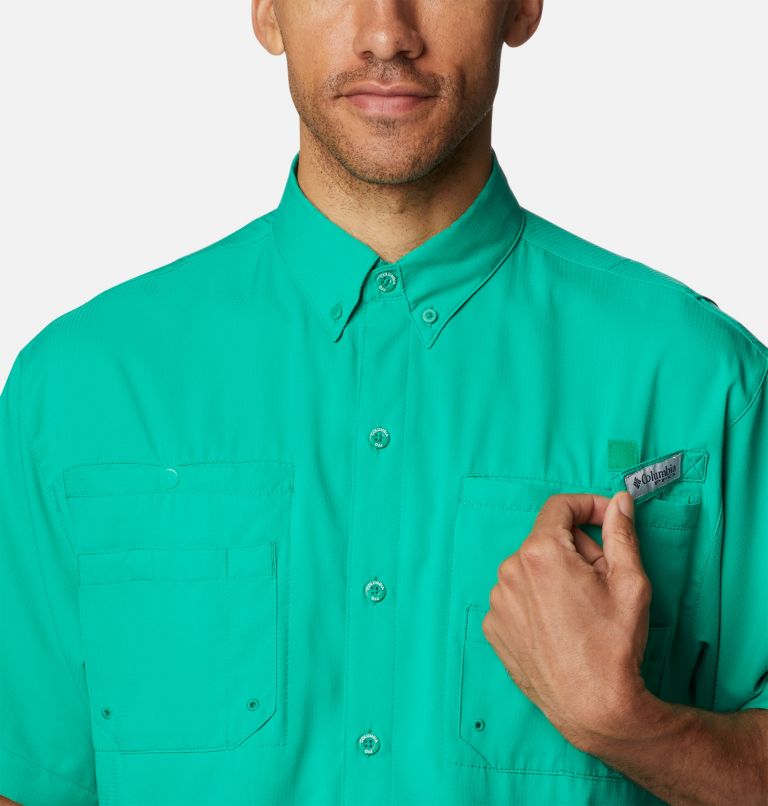 Thumbnail: Men’s PFG Tamiami II Short Sleeve Shirt - Tall, Color: Circuit, image 4