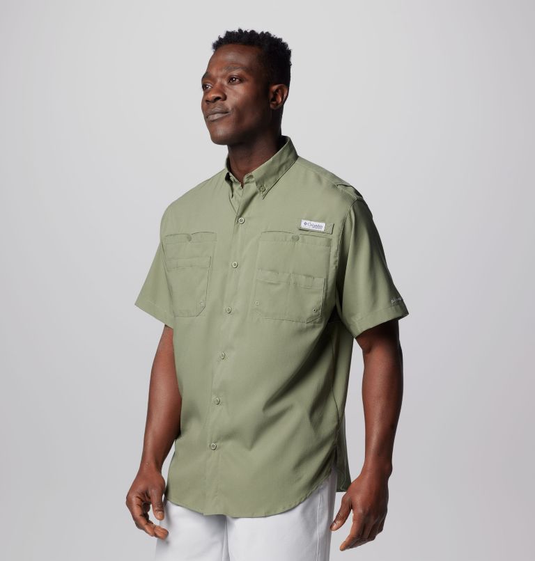 Men’s PFG Tamiami II Short Sleeve Shirt, Color: Cypress, image 4