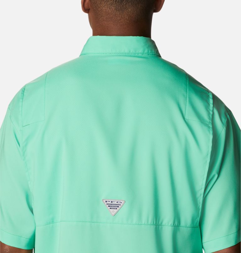 Thumbnail: Men’s PFG Tamiami II Short Sleeve Shirt - Tall, Color: Light Jade, image 5