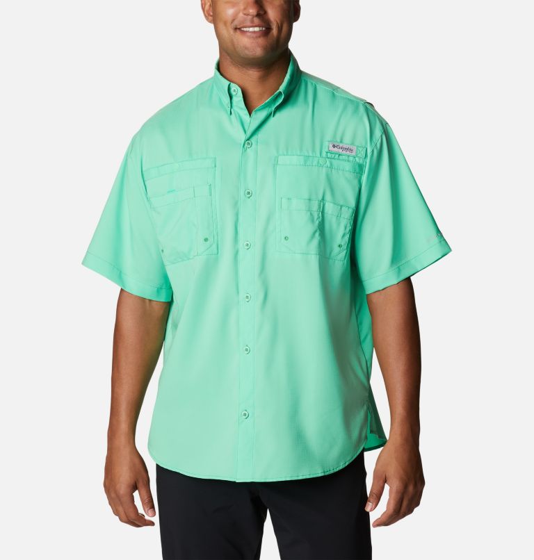 Thumbnail: Men’s PFG Tamiami II Short Sleeve Shirt - Tall, Color: Light Jade, image 1