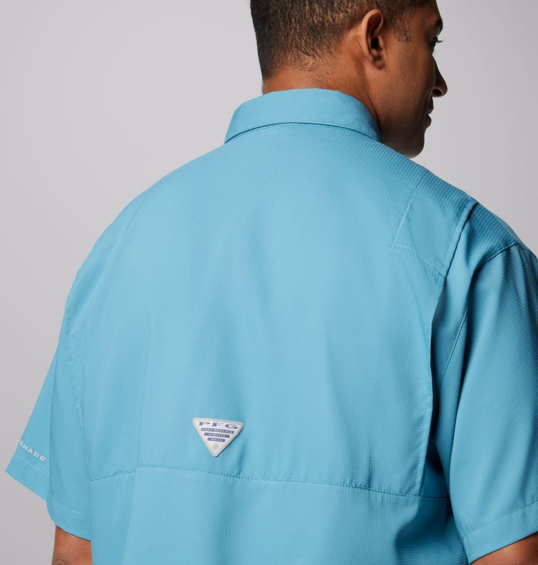Thumbnail: Men’s PFG Tamiami II Short Sleeve Shirt, Color: Canyon Blue, image 6