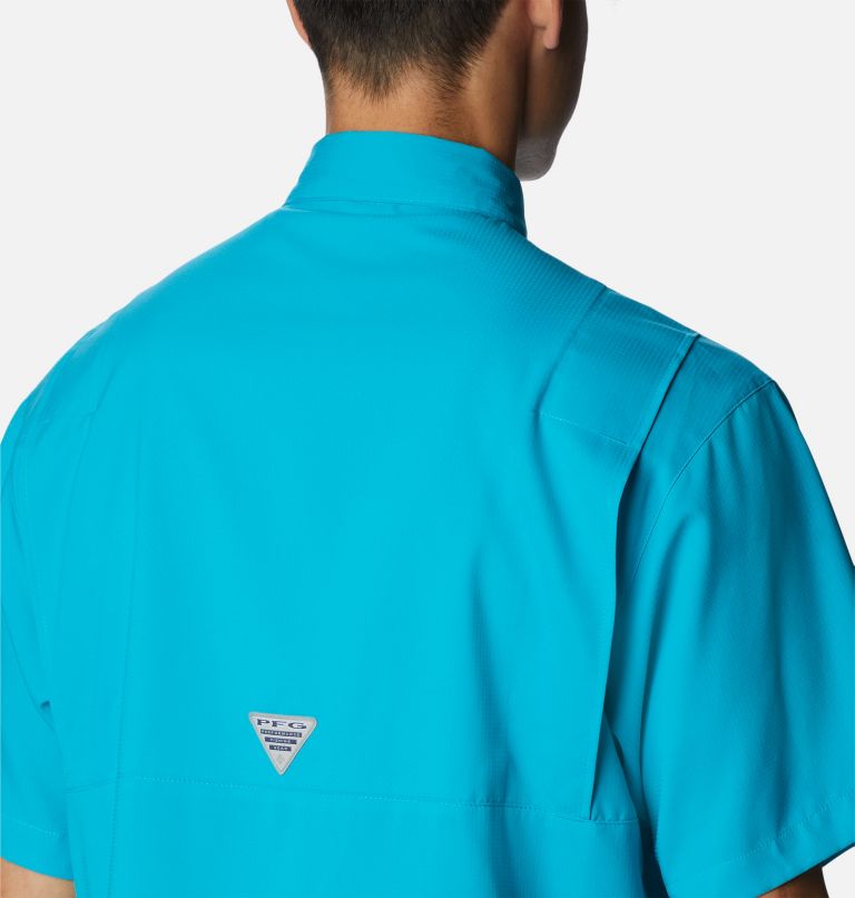 Men’s PFG Tamiami II Short Sleeve Shirt, Color: Ocean Teal, image 5