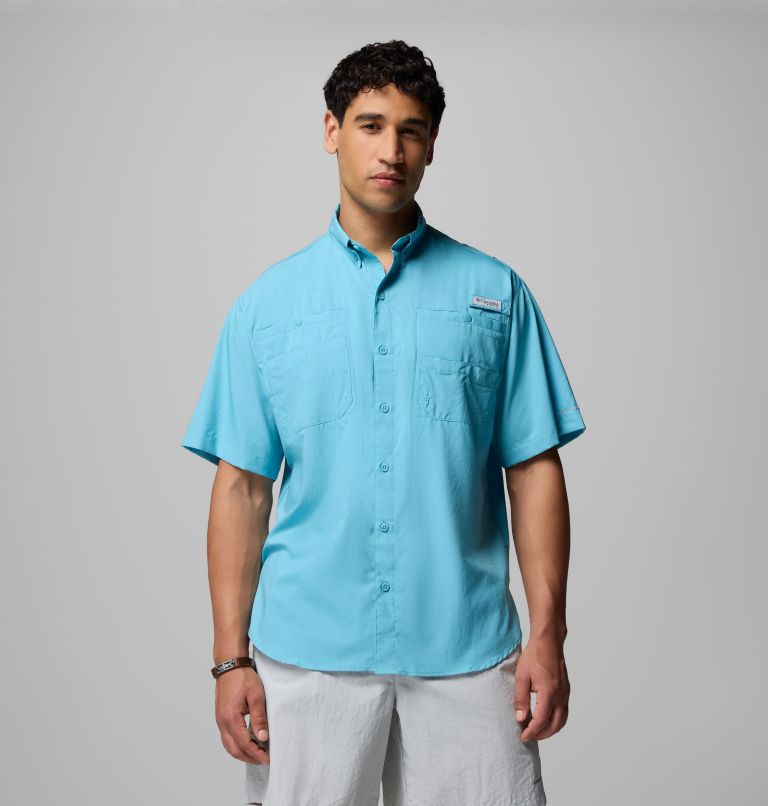 Men’s PFG Tamiami II Short Sleeve Shirt, Color: Vintage Blue, image 1