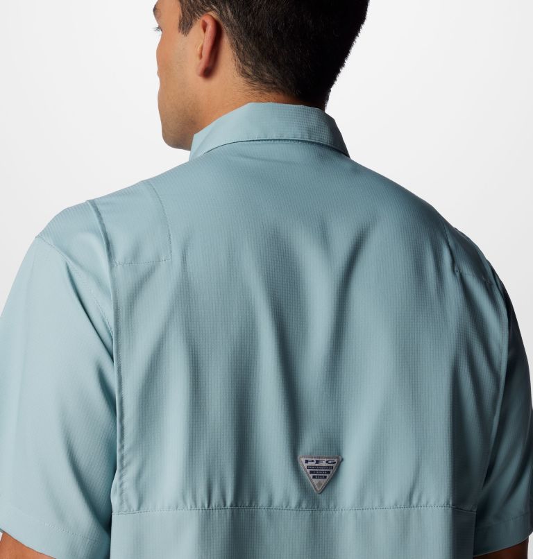 Men’s PFG Tamiami II Short Sleeve Shirt, Color: Crushed Blue, image 6