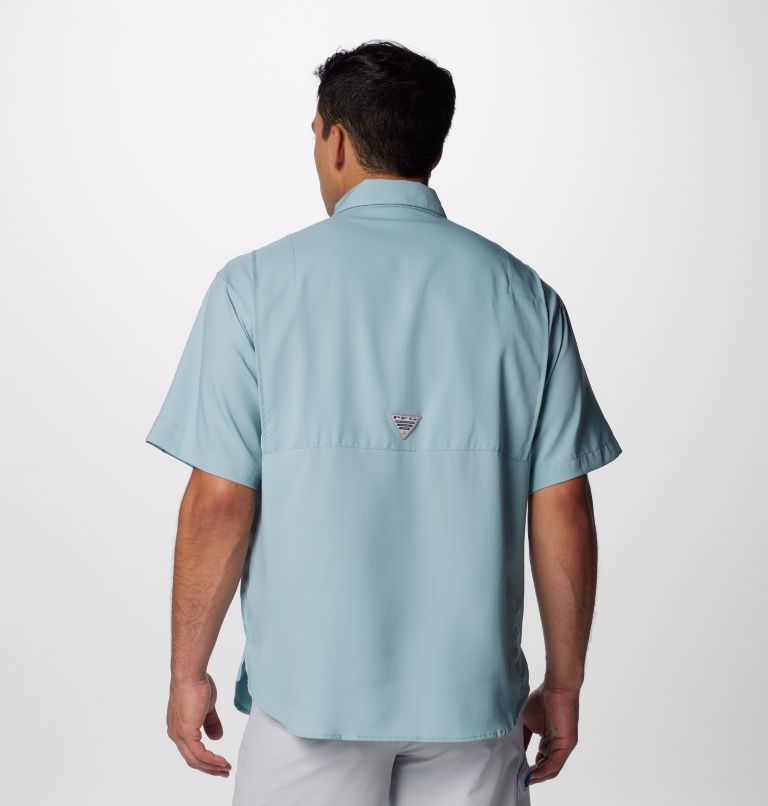Men’s PFG Tamiami II Short Sleeve Shirt, Color: Crushed Blue, image 2