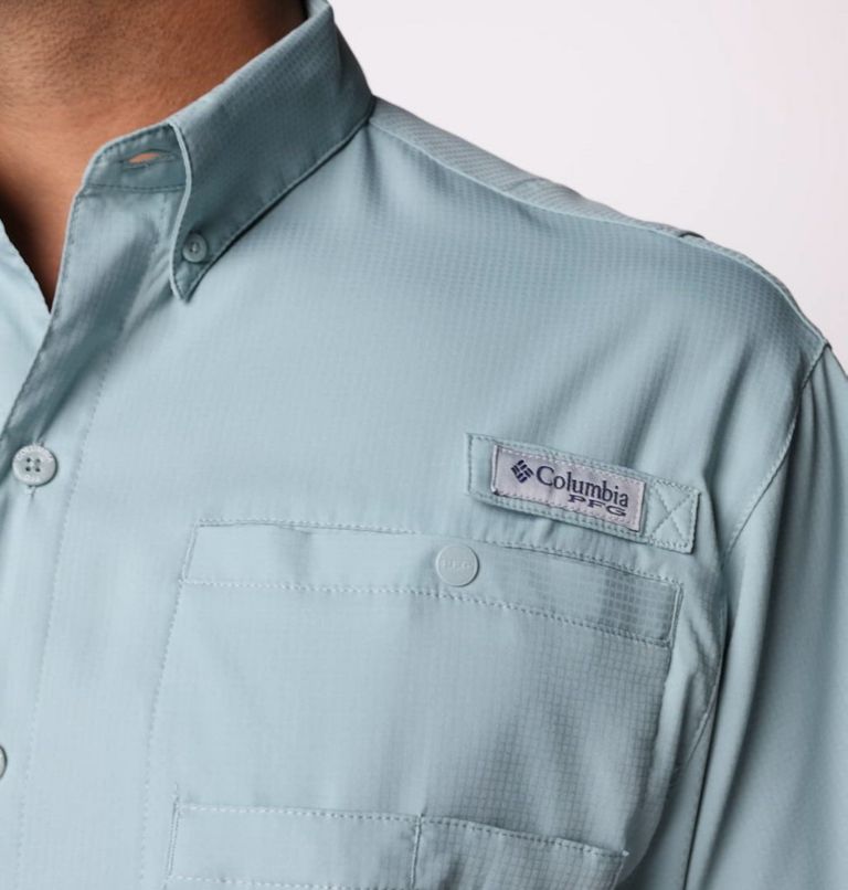 Men’s PFG Tamiami II Short Sleeve Shirt, Color: Crushed Blue