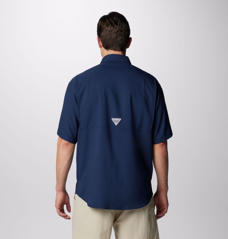 Men’s PFG Tamiami II Short Sleeve Shirt, Color: Collegiate Navy, image 2