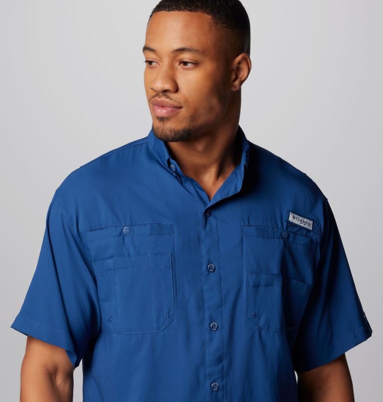 Thumbnail: Men’s PFG Tamiami II Short Sleeve Shirt, Color: Carbon, image 5