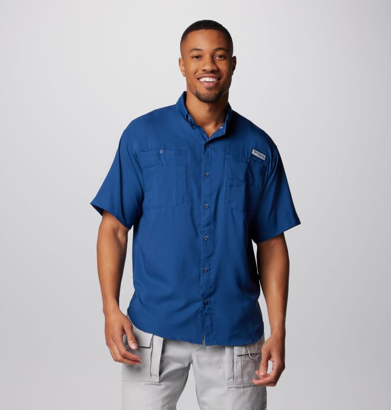 Thumbnail: Men’s PFG Tamiami II Short Sleeve Shirt, Color: Carbon, image 1