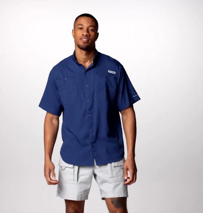 Men’s PFG Tamiami II Short Sleeve Shirt, Color: Carbon