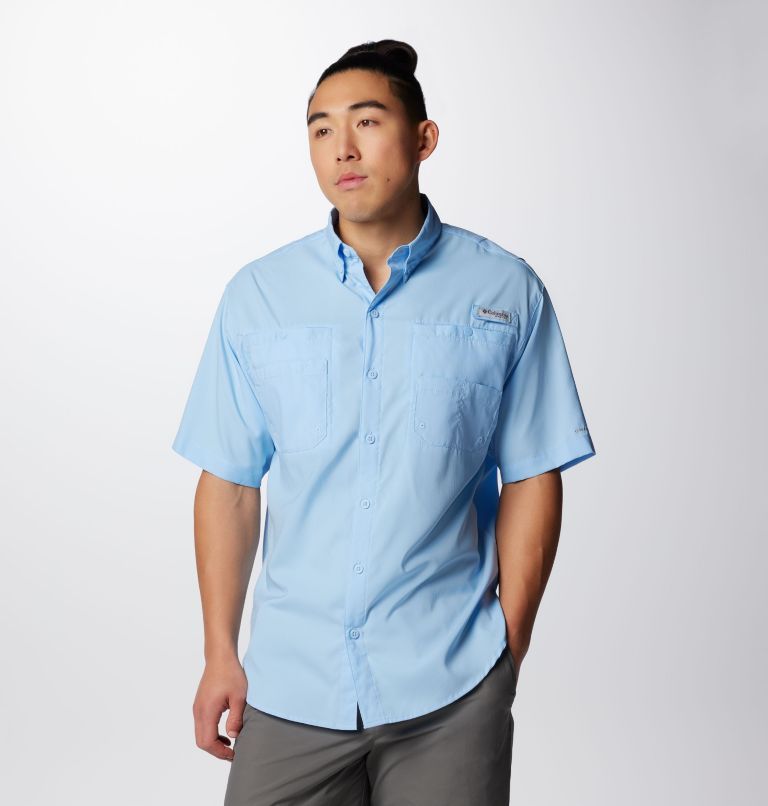 PFG TAMIAMI OMNI-SHADE SHORT SLEEVE SHIRT (LIGHT BLUE)