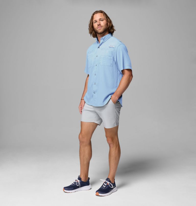 Men’s PFG Tamiami II Short Sleeve Shirt, Color: Sail, image 2