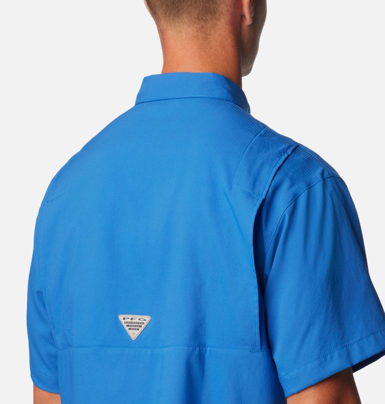 Thumbnail: Men’s PFG Tamiami II Short Sleeve Shirt, Color: Vivid Blue, image 5