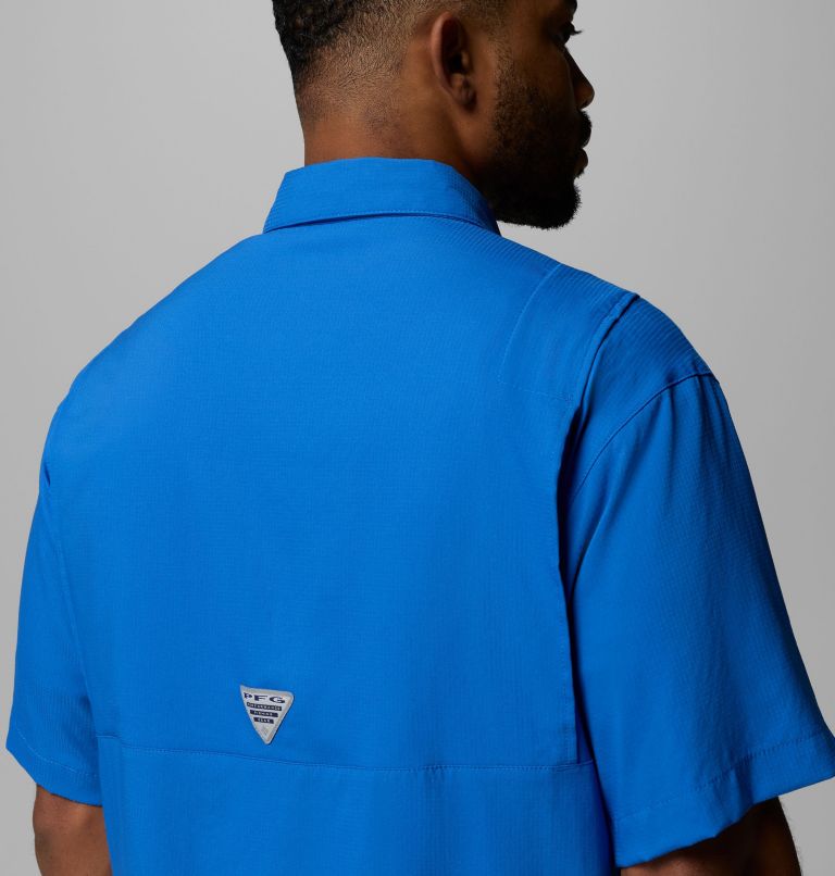 Men’s PFG Tamiami II Short Sleeve Shirt, Color: Vivid Blue, image 7