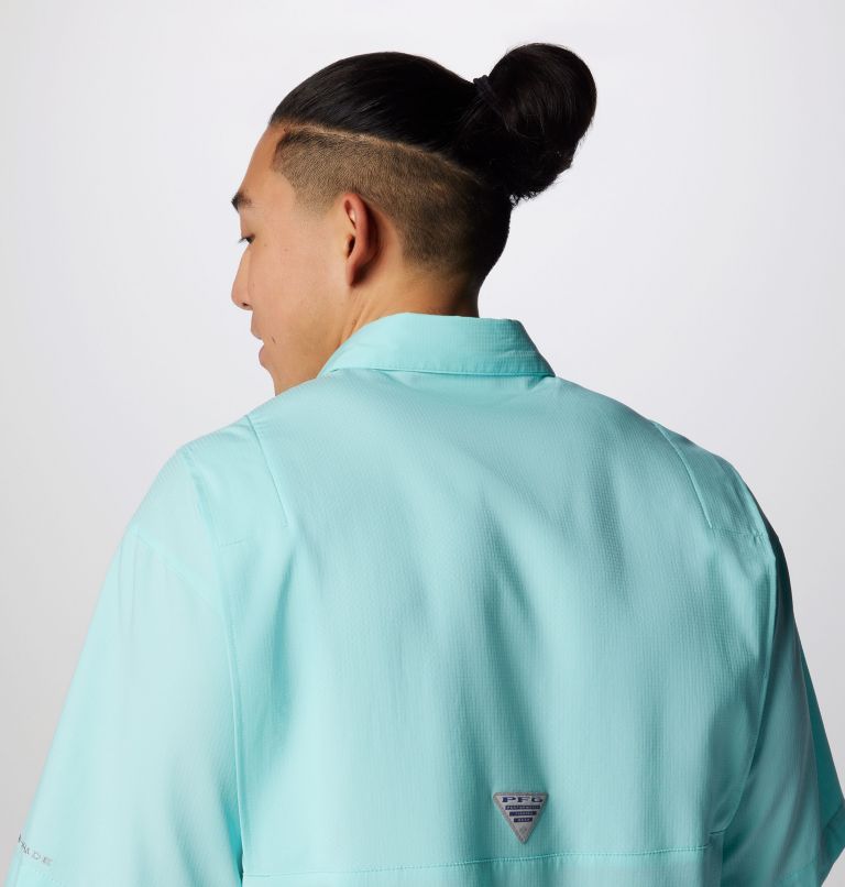 Men’s PFG Tamiami II Short Sleeve Shirt, Color: Gulf Stream, image 6