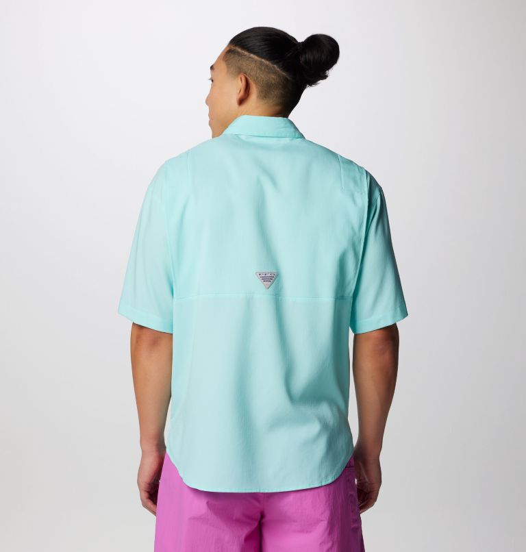 Men’s PFG Tamiami II Short Sleeve Shirt, Color: Gulf Stream, image 2