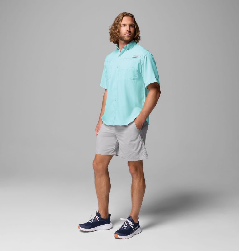 Men’s PFG Tamiami II Short Sleeve Shirt, Color: Gulf Stream, image 2