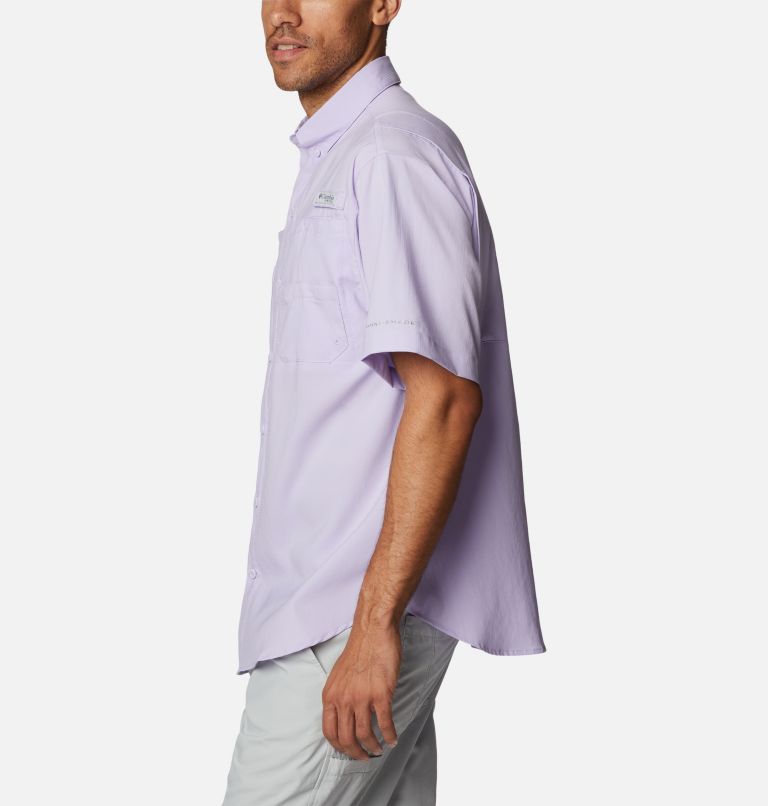 Thumbnail: Men’s PFG Tamiami II Short Sleeve Shirt, Color: Soft Violet, image 3