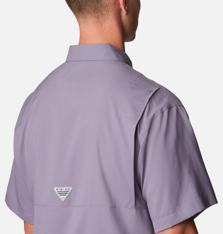 Thumbnail: Men’s PFG Tamiami II Short Sleeve Shirt, Color: Granite Purple, image 5
