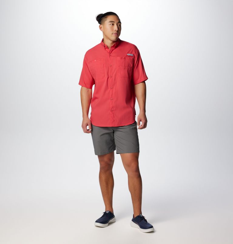 Thumbnail: Men’s PFG Tamiami II Short Sleeve Shirt, Color: Sunset Red, image 3
