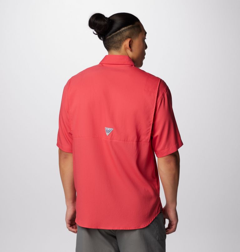 Thumbnail: Men’s PFG Tamiami II Short Sleeve Shirt, Color: Sunset Red, image 2