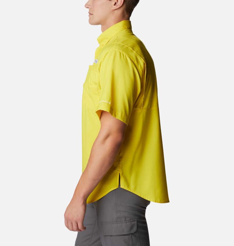 Thumbnail: Men’s PFG Tamiami II Short Sleeve Shirt, Color: Laser Lemon, image 3