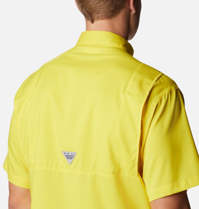 Thumbnail: Men’s PFG Tamiami II Short Sleeve Shirt, Color: Laser Lemon, image 5