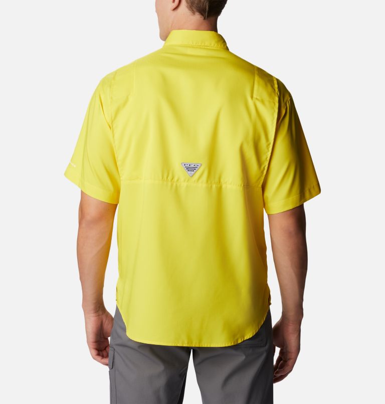 Men’s PFG Tamiami II Short Sleeve Shirt, Color: Laser Lemon, image 2