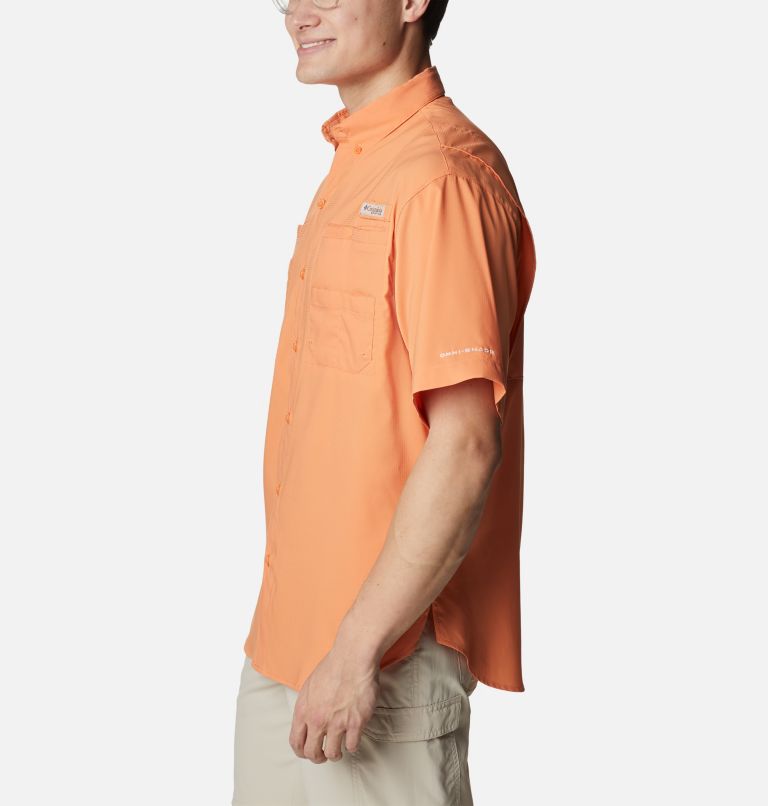 Men’s PFG Tamiami II Short Sleeve Shirt, Color: Orange Reef, image 3