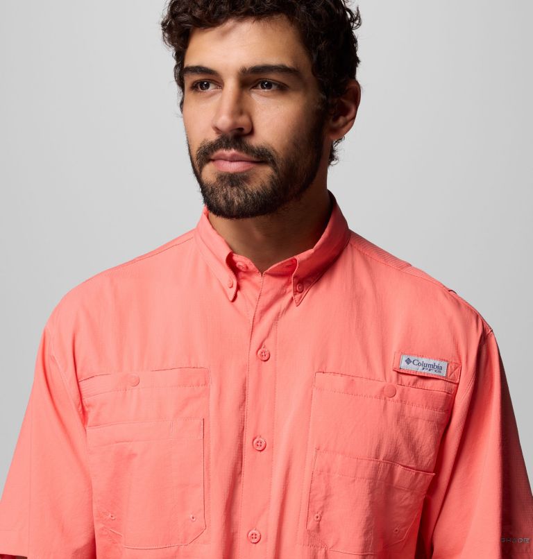 Men’s PFG Tamiami II Short Sleeve Shirt, Color: Melonade, image 5