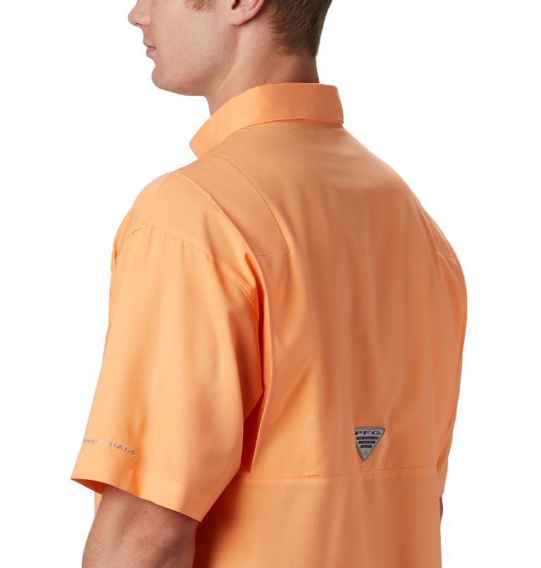 Men’s PFG Tamiami II Short Sleeve Shirt, Color: Bright Nectar, image 5