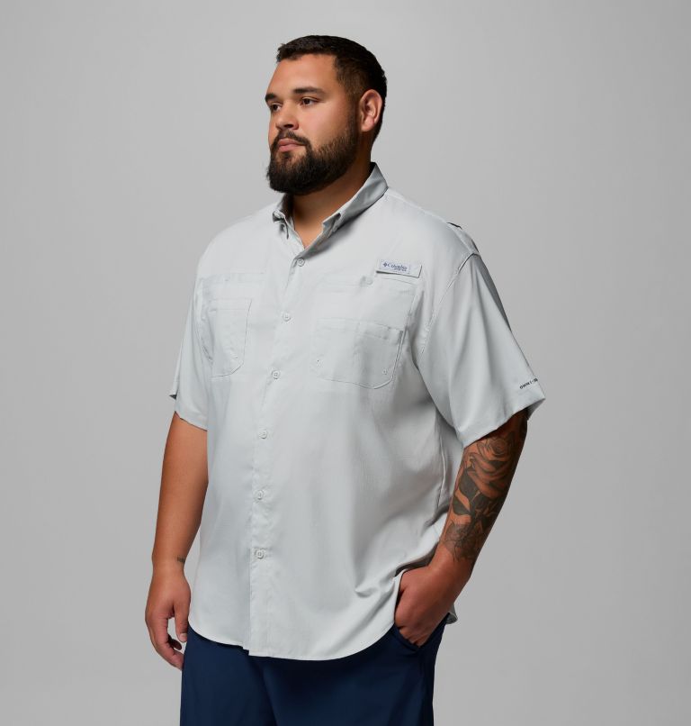 Men’s PFG Tamiami II Short Sleeve Shirt - Big, Color: Cool Grey, image 4