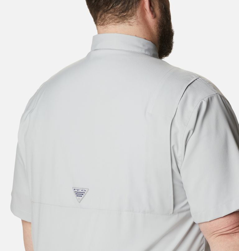 Thumbnail: Men’s PFG Tamiami II Short Sleeve Shirt - Big, Color: Cool Grey, image 5