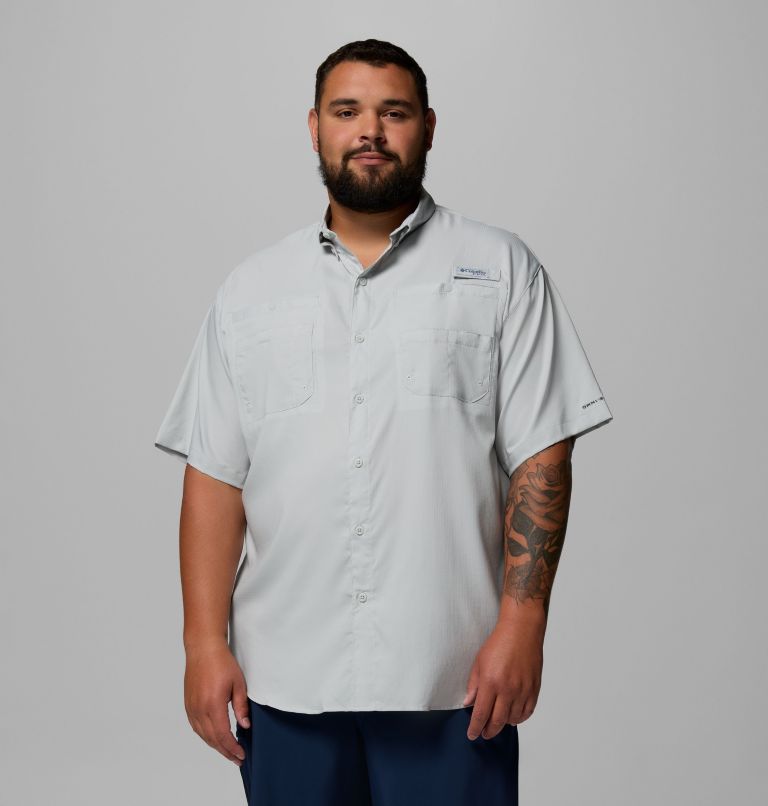 Men’s PFG Tamiami II Short Sleeve Shirt - Big, Color: Cool Grey, image 1