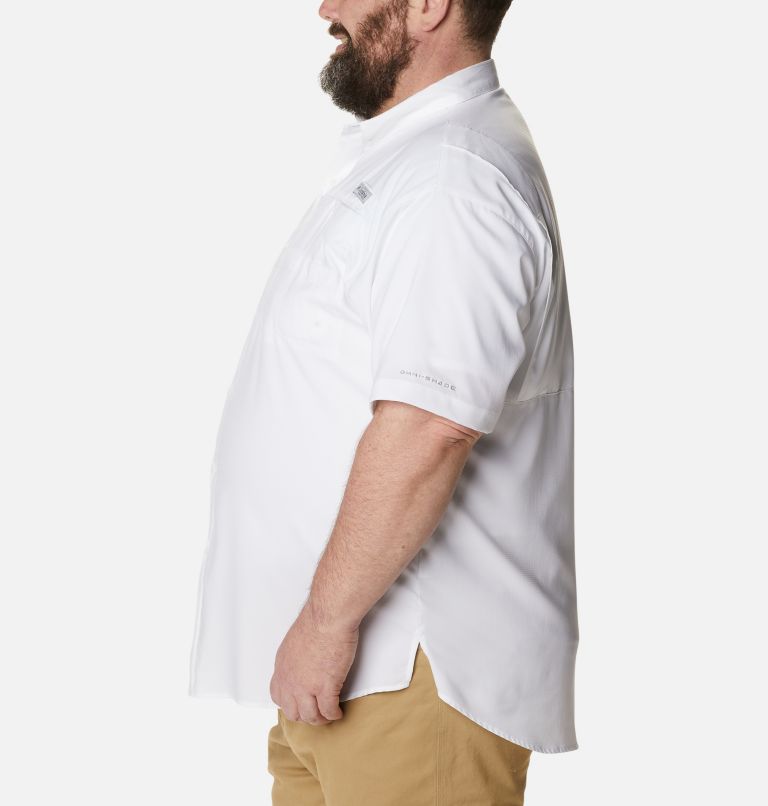 Thumbnail: Men’s PFG Tamiami II Short Sleeve Shirt - Big, Color: White, image 3