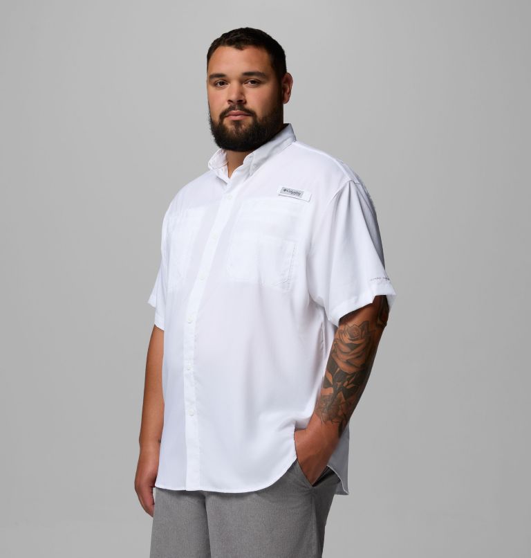 Men’s PFG Tamiami II Short Sleeve Shirt - Big, Color: White, image 4