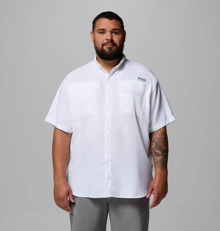 Men’s PFG Tamiami II Short Sleeve Shirt - Big, Color: White, image 1