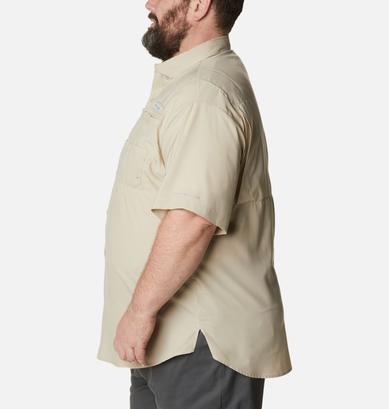 Thumbnail: Men’s PFG Tamiami II Short Sleeve Shirt - Big, Color: Fossil, image 3