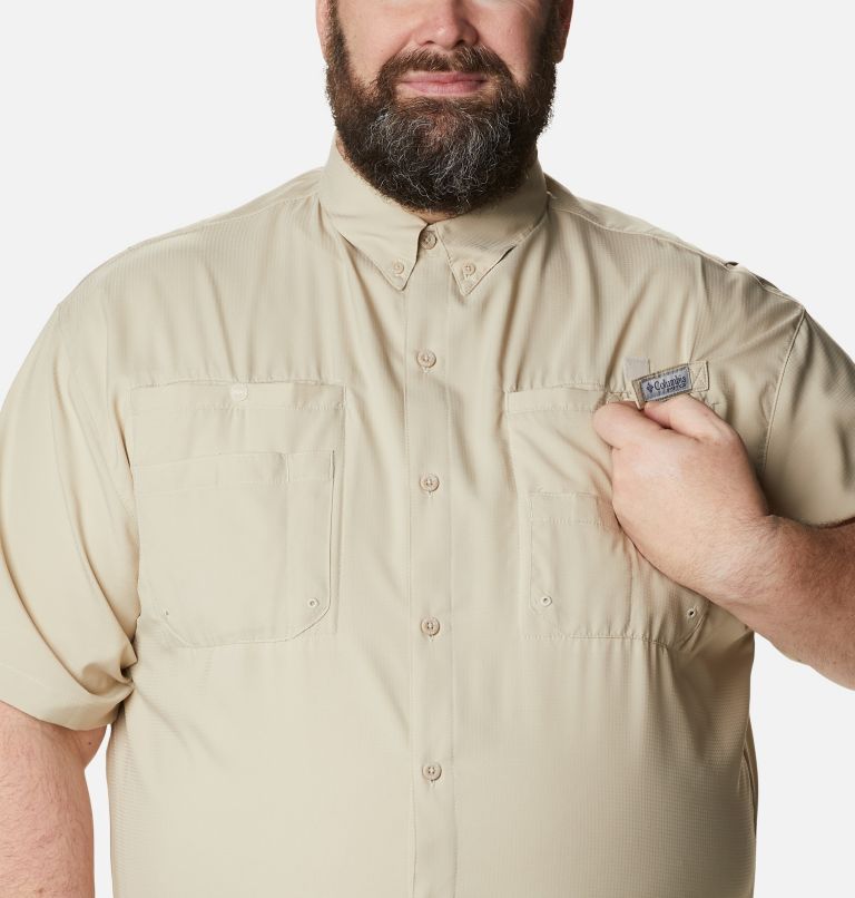Men’s PFG Tamiami II Short Sleeve Shirt - Big, Color: Fossil, image 4
