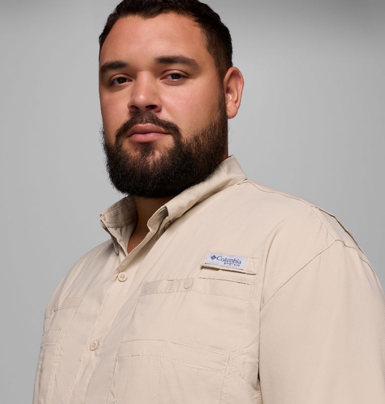 Men’s PFG Tamiami II Short Sleeve Shirt - Big, Color: Fossil, image 5